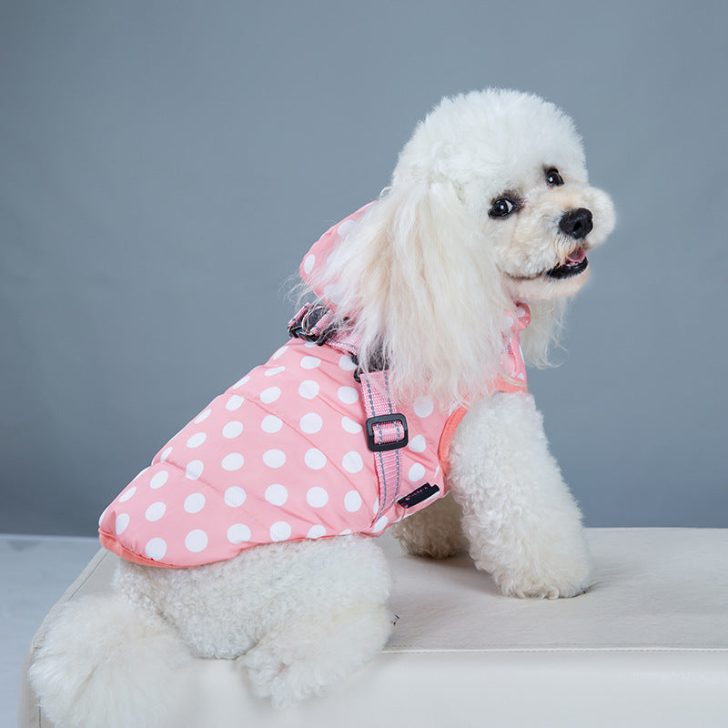 Baumwolljacke mit warmer Samtweste