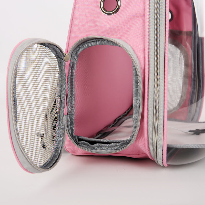 Transparenter Haustierrucksack