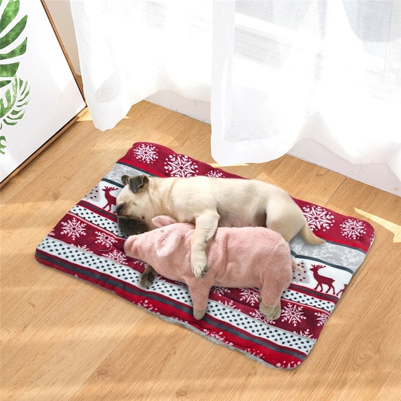 Dickes Korallen-Fleece Haustierdecke und Hundebettmatte