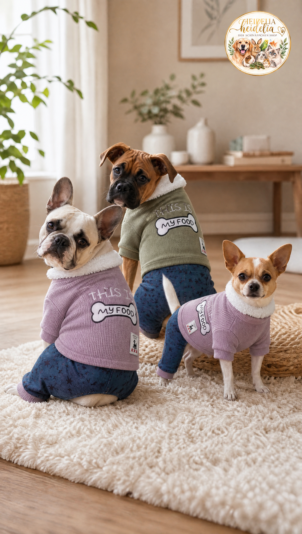 Knochen-Design Hundejacke