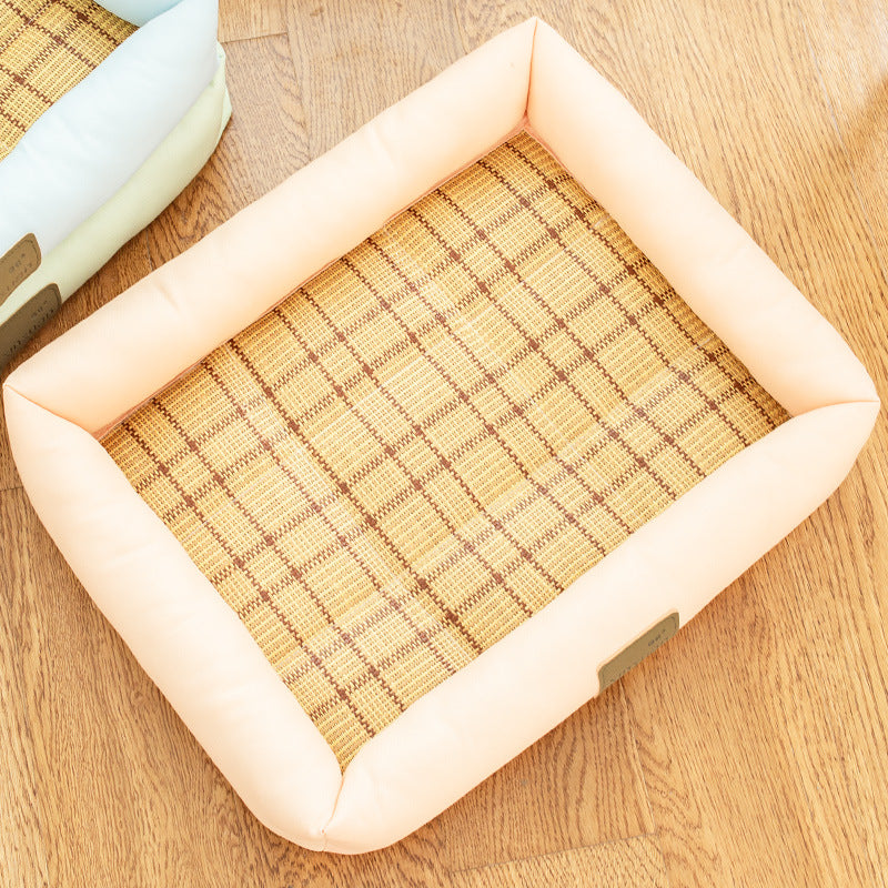 Abnehmbares Oxford-Stoff Hundebett mit Kühlmatte