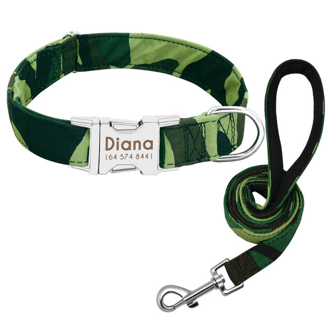 Individuelles Anti-Verlust Hundehalsband mit Anhänger und Leine