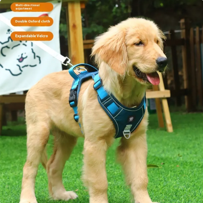 Verstellbares Westen-Stil Hundegeschirr für mittlere und große Hunde, mit optionaler Leine