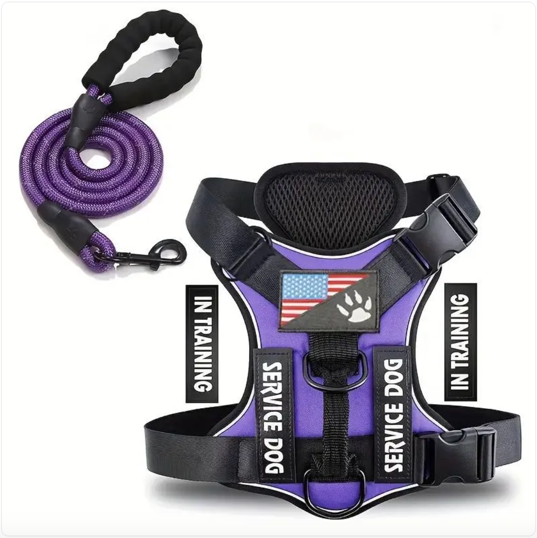 Verstellbares Hundegeschirr & Leinen Set