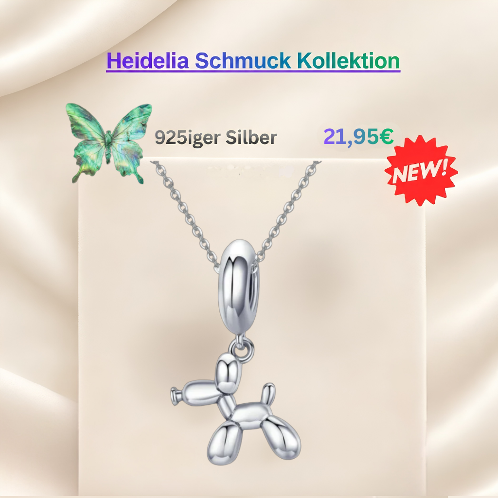 Ballonhund S925 Silber Anhänger