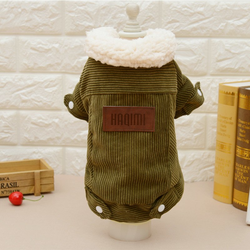 Neue Lammfleece-Jacke für Haustiere - Cordhundemantel