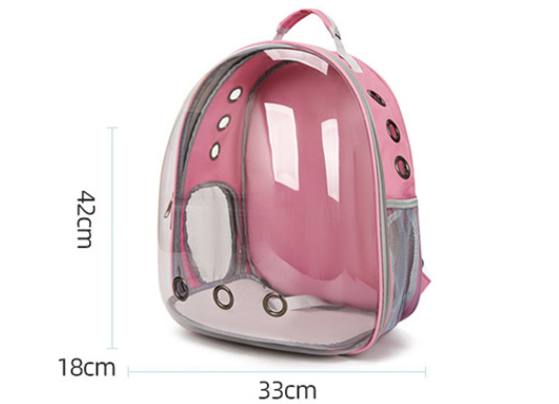 Transparenter Haustierrucksack