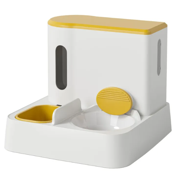 Automatischer Katzenfutter- & Wasserspender mit Doppelschüssel-Design