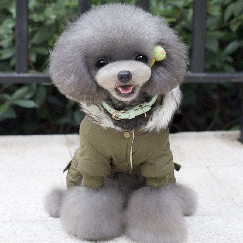 Militär-Stil Baumwolljacke für Hunde