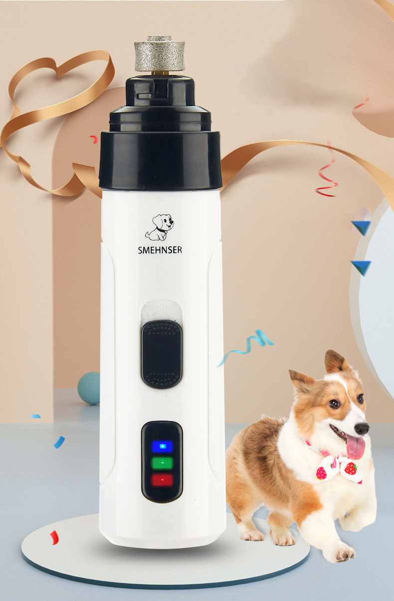 Elektrischer Haustier-Nagelpolierer Maniküre USB-Ladung Nagelklipper für Katzen und Teddybären Nagelscheren Reinigungszubehör