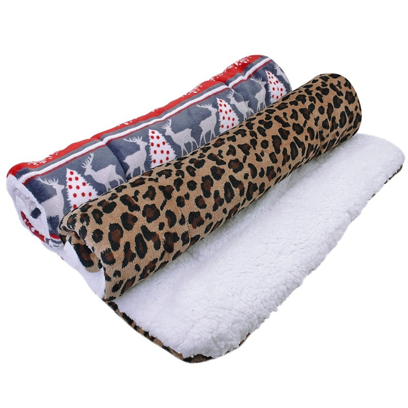 Dickes Korallen-Fleece Haustierdecke und Hundebettmatte