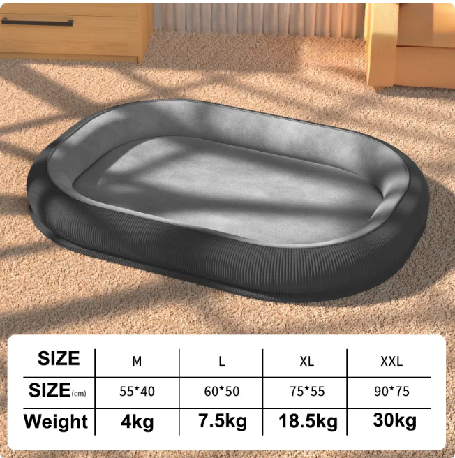 Ganzjahres-Hundebett mit waschbarem und abnehmbarem Kissen