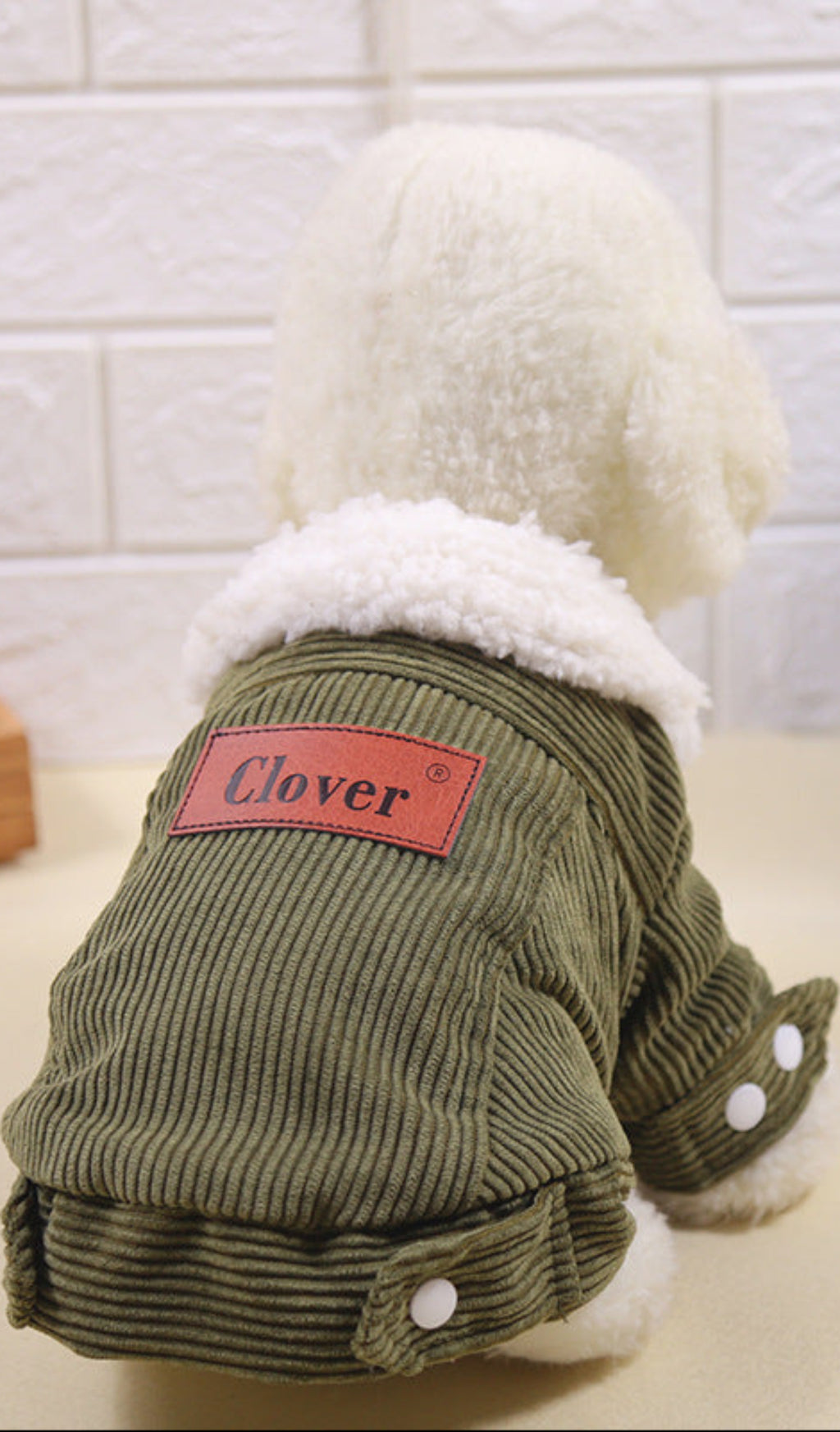 Neue Lammfleece-Jacke für Haustiere - Cordhundemantel