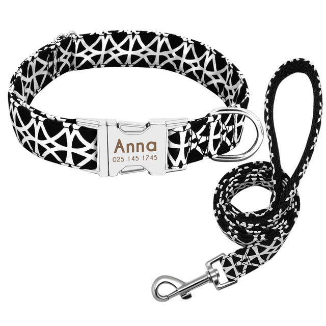 Individuelles Anti-Verlust Hundehalsband mit Anhänger und Leine