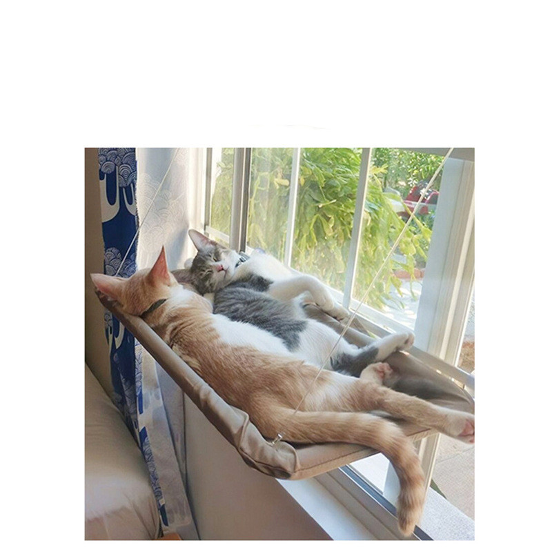 Katzenfenster-Hängematte mit Streu-Sauger