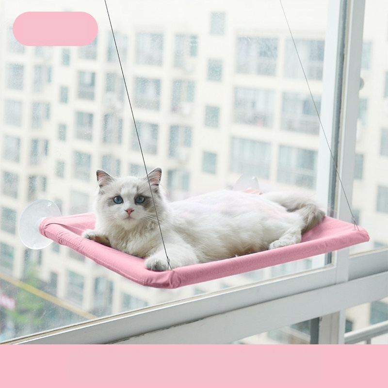 Katzenfenster-Hängematte mit Streu-Sauger