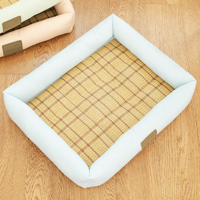Abnehmbares Oxford-Stoff Hundebett mit Kühlmatte