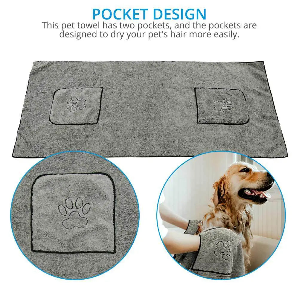 Hundebademantel Handtuch