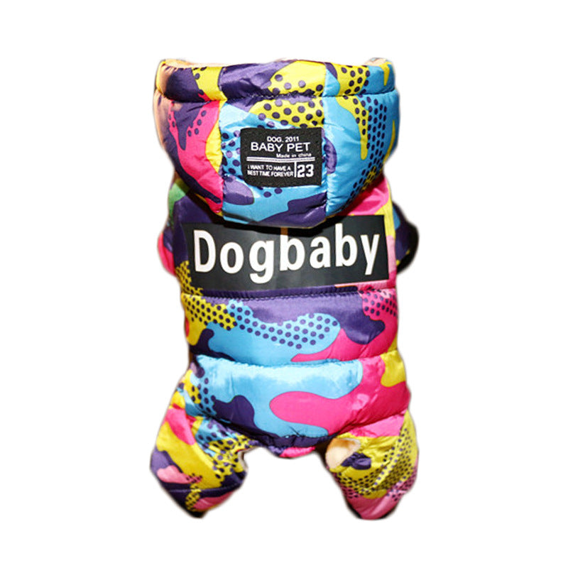 Tarnmuster Dickere Hundedaunenjacke