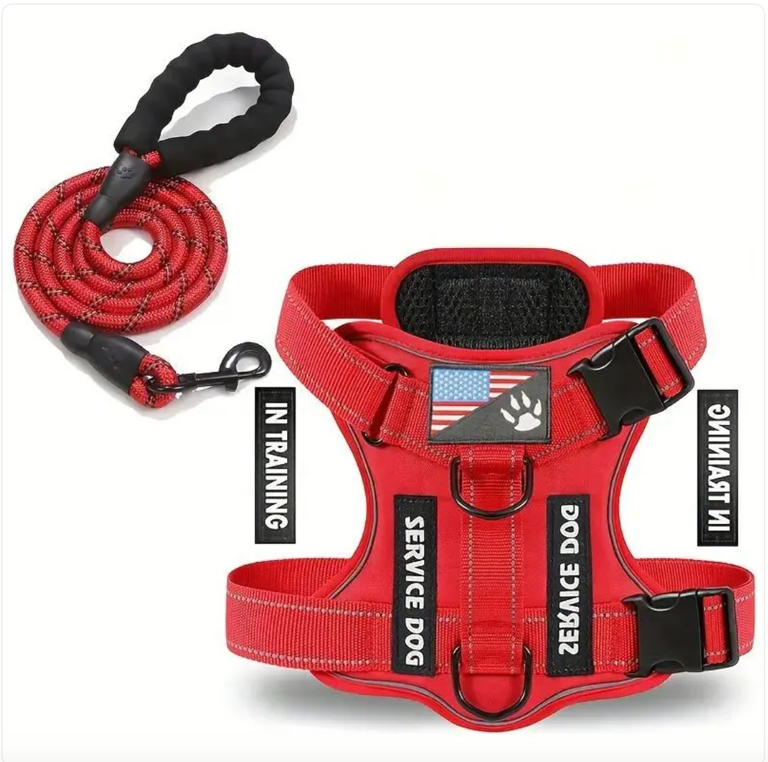 Verstellbares Hundegeschirr & Leinen Set