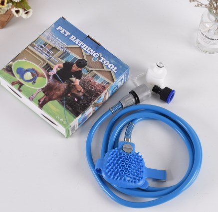 Hunde-Bad Sprinkler und Bürste für einfache Tierpflege
