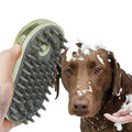 Silikon Badebürste für Hunde mit Shampoo-Spender