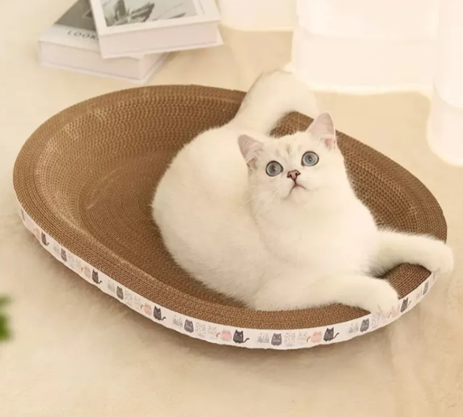 Katzen Kratzbrett & Nest Kombi
