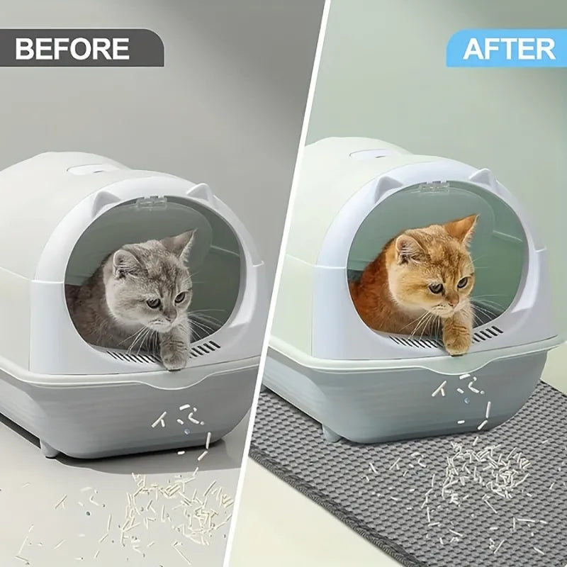 Anti-Spritz EVA Doppelschicht Katzenstreu-Matte