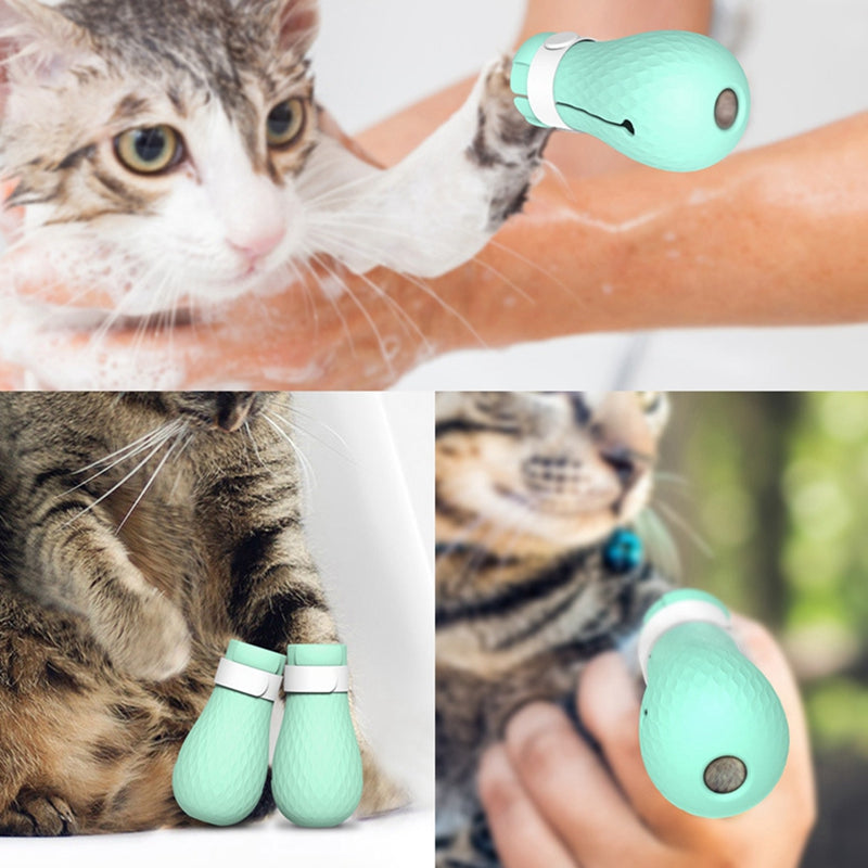 Verstellbare Katzenpfotenschutzstiefel für Baden & Pflege