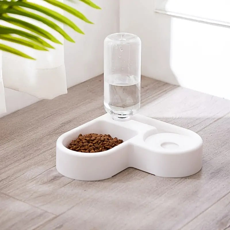 Automatischer Wasserbrunnen und Futterschale für Hunde