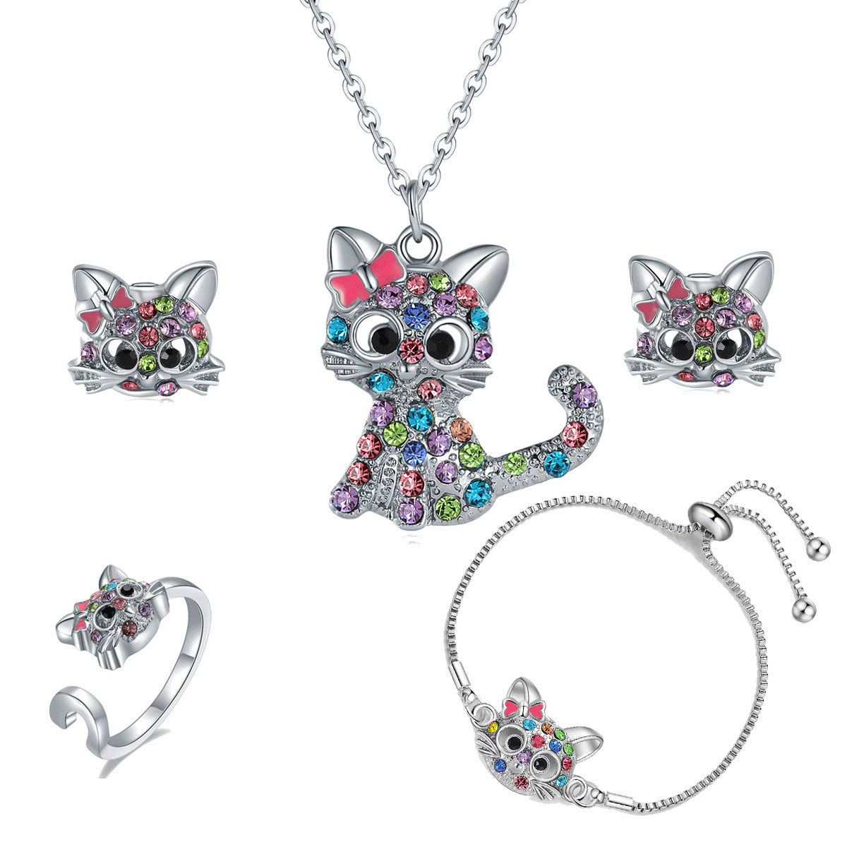 Katzen Schmuckset