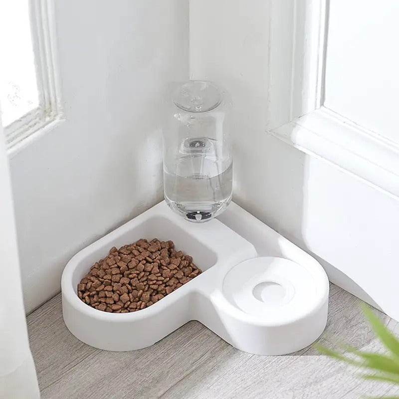 Automatischer Wasserbrunnen und Futterschale für Hunde