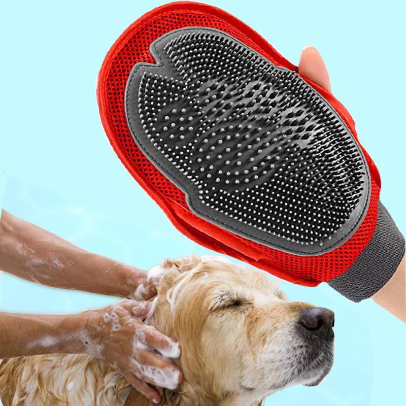 Doppelseitiger Massagehandschuh für Hunde