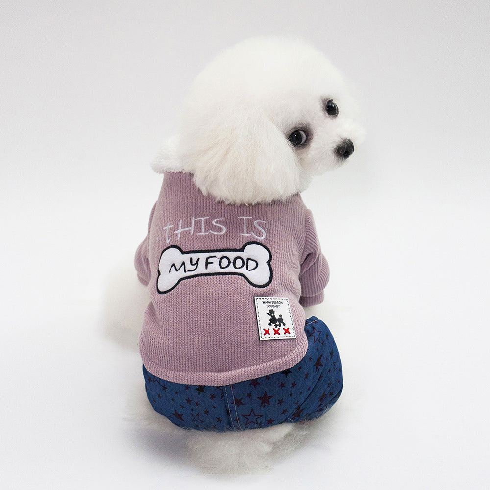 Knochen-Design Hundejacke