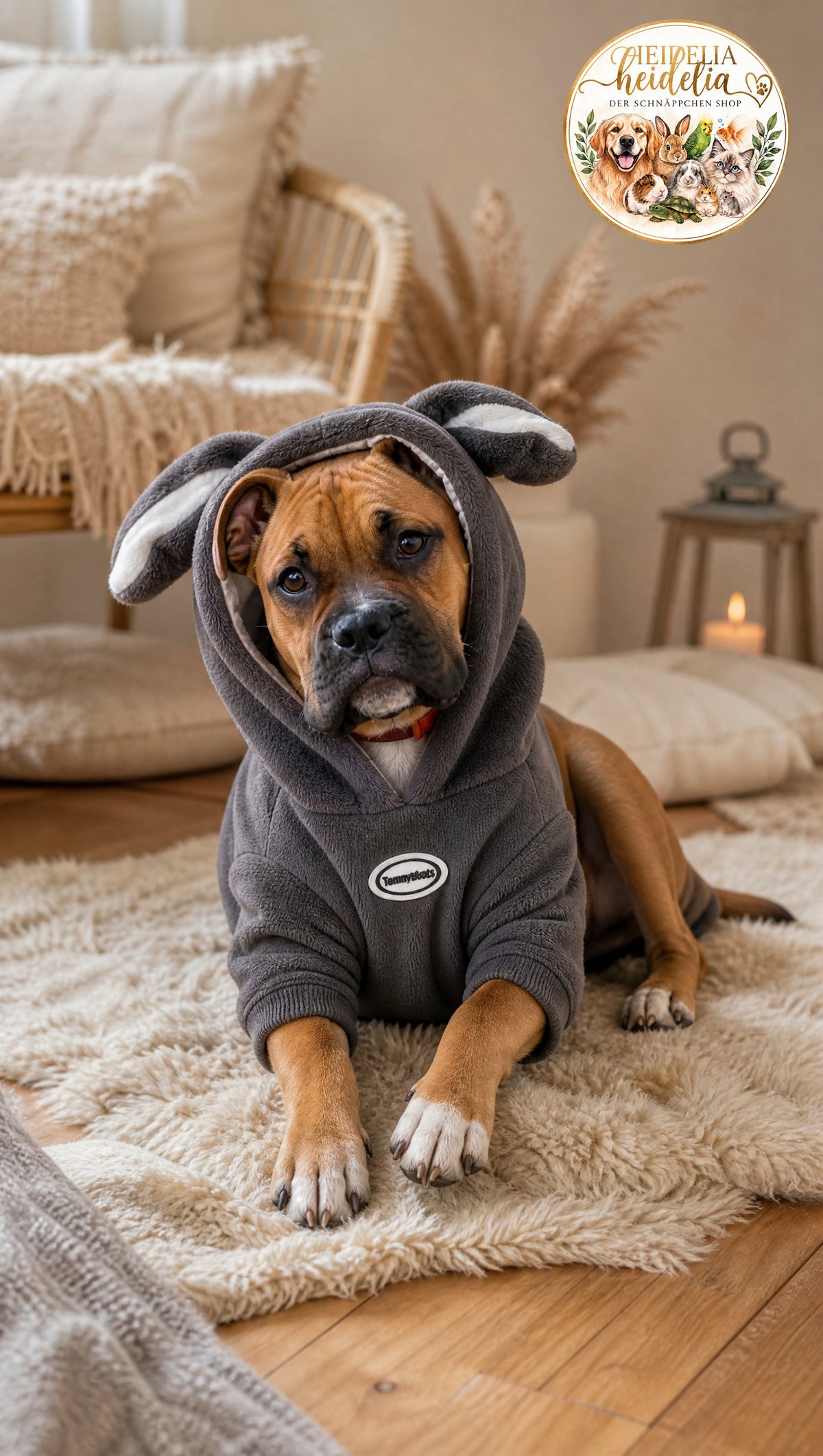 Stylischer Fleece Hundepullover