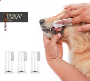 Zahnbürste und Reiniger für Hunde zur Zahnpflege