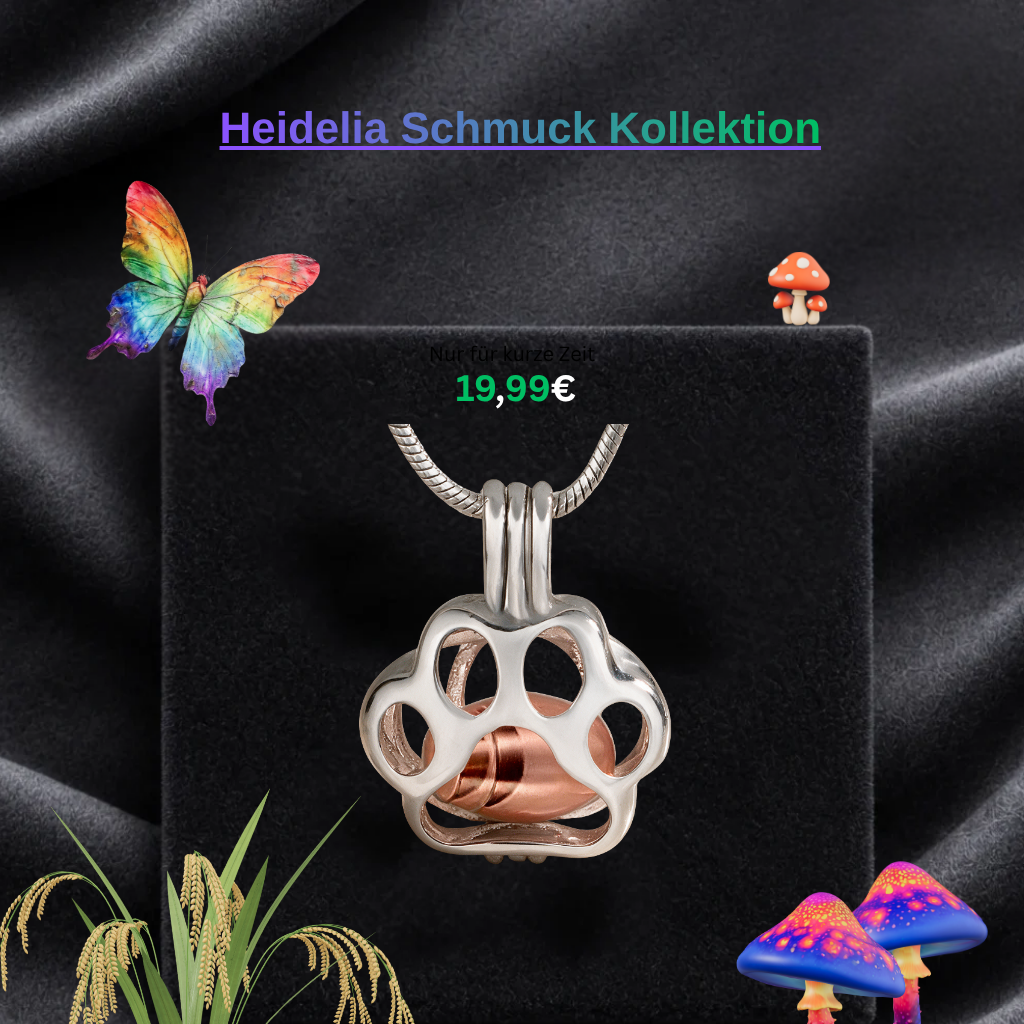 Hundepfote Halskette Kremationsurnen
