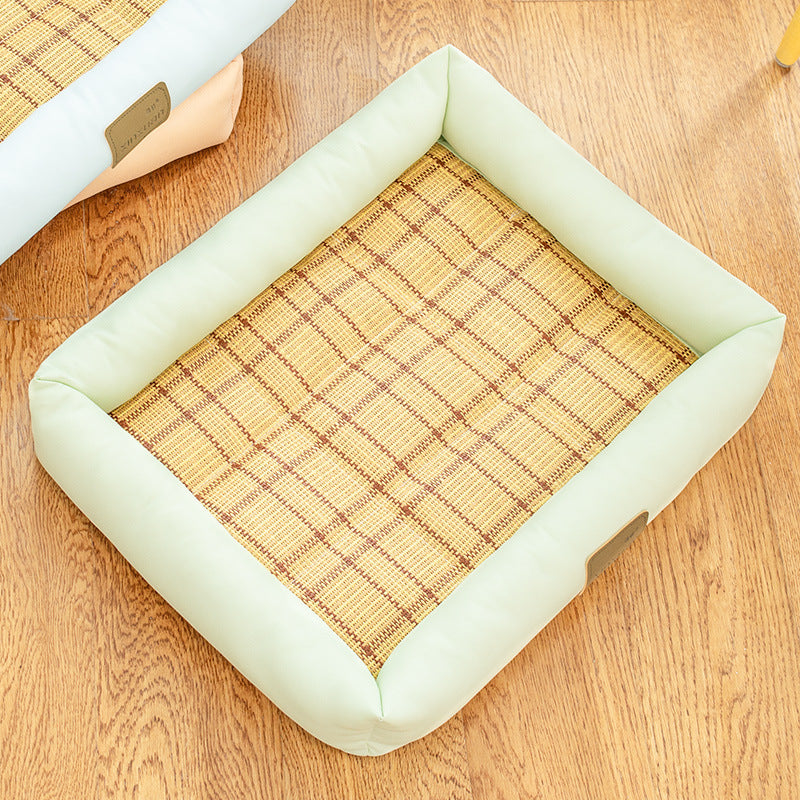 Abnehmbares Oxford-Stoff Hundebett mit Kühlmatte
