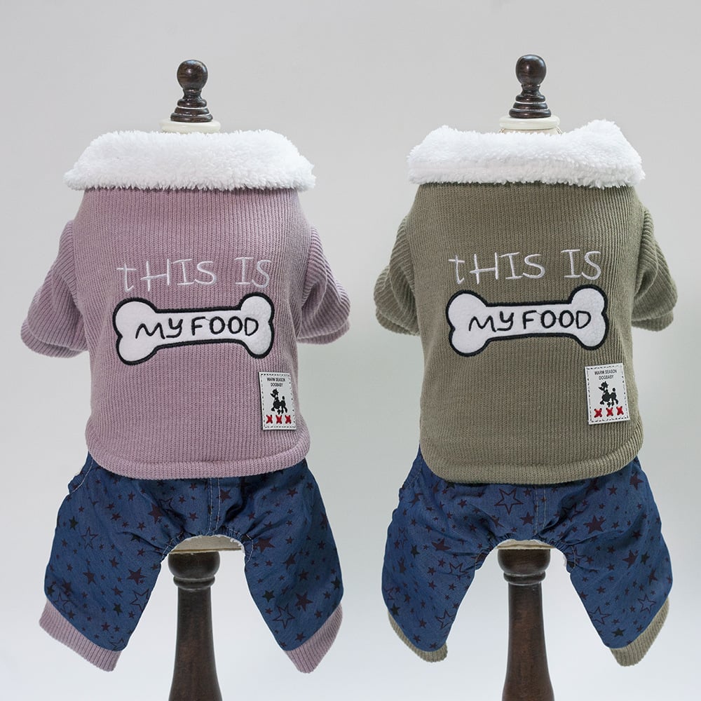 Knochen-Design Hundejacke
