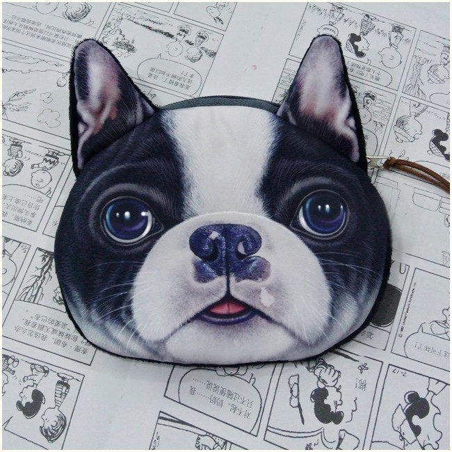 Dog-Themed Fashion Wallet and Coin Purse