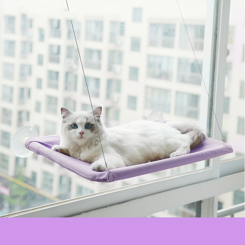 Katzenfenster-Hängematte mit Streu-Sauger