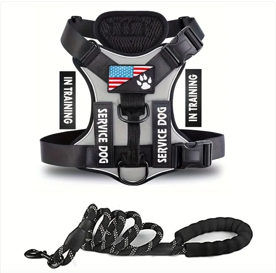 Verstellbares Hundegeschirr & Leinen Set