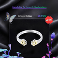 925 Silber Offener Ring mit Pfotenabdruck