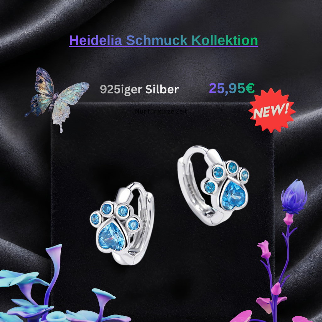 S925 Silber Katzenpfoten-Ohrringe für Frauen