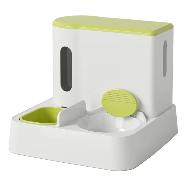 Automatischer Katzenfutter- & Wasserspender mit Doppelschüssel-Design