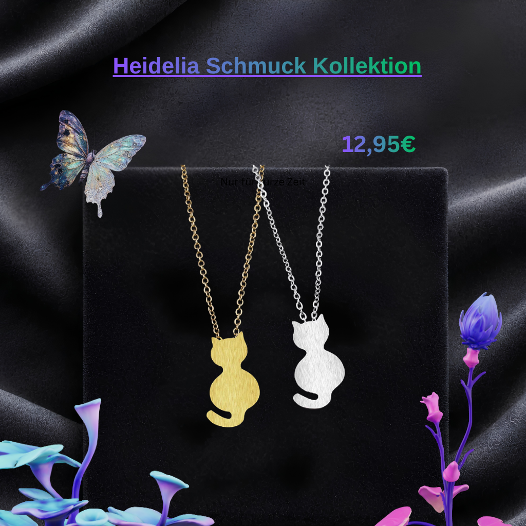 Katzenhalskette mit Katzenanhänger