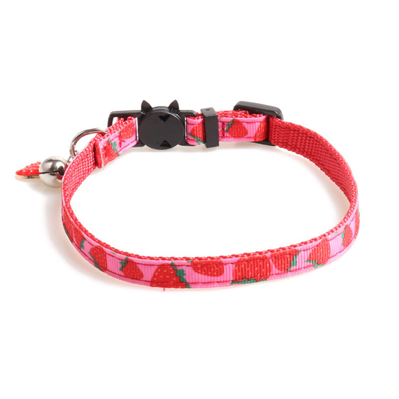 Arminger's Neues Frucht-Katzenhalsband mit Gurtband-Design