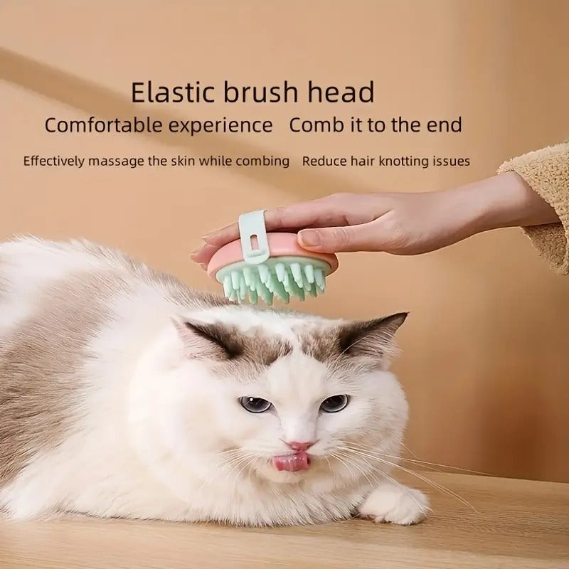 Silikon-Shampoobürste für die Fellpflege von Hunden und Katzen