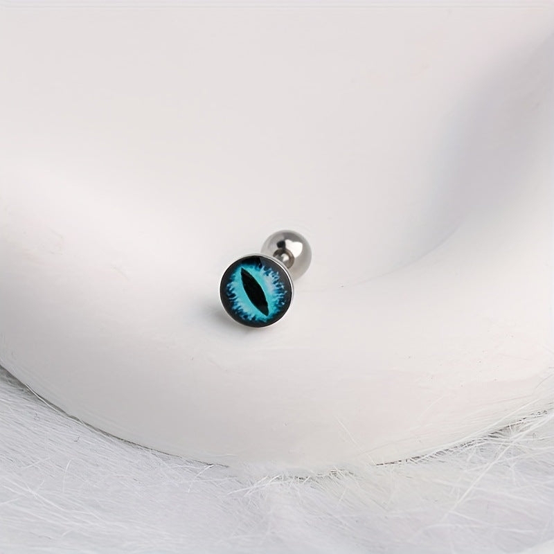Cat Eye Fish Scale Tongue Piercing Jewelry Set (5pcs)