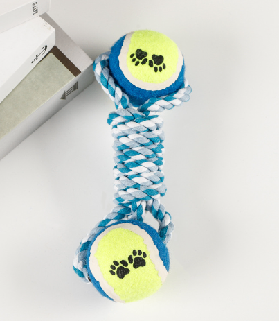 Hundespielzeug-Hantel aus Baumwollseil